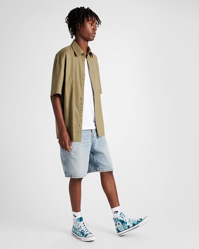 Chuck Taylor All Star Tie-Dye Ocean Surf/Vintage White/Black, On Foot Shot 1