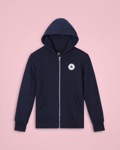 Printed Chuck Patch Full Zip Obsidian