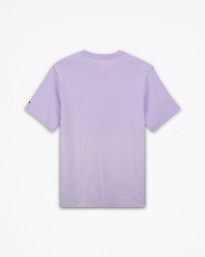 Converse Left Chest Star Chevron Tee Washed Lilac, Back View