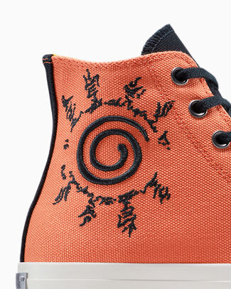 Converse x NARUTO SHIPPUDEN Chuck Taylor All Star Pale Magma/Black/Egret, Detail Angle View
