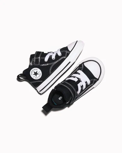 Chuck Taylor All Star Malden Street Easy-On Canvas Black/Black/White, Angled View