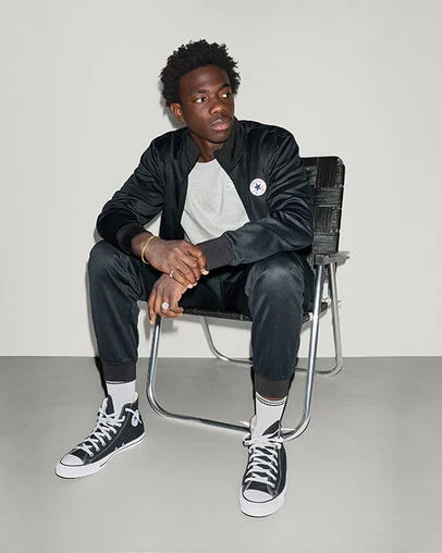 Retro Track Jacket Black