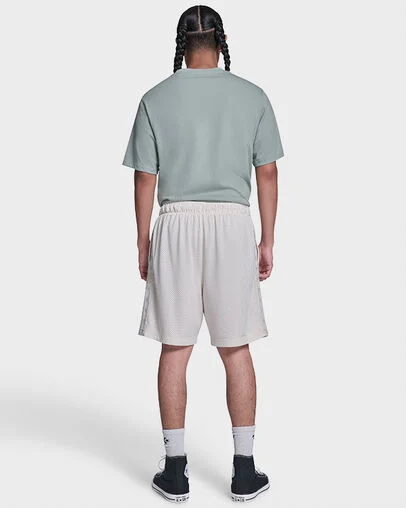 Star Mesh Shorts Converse Egret, Detail View