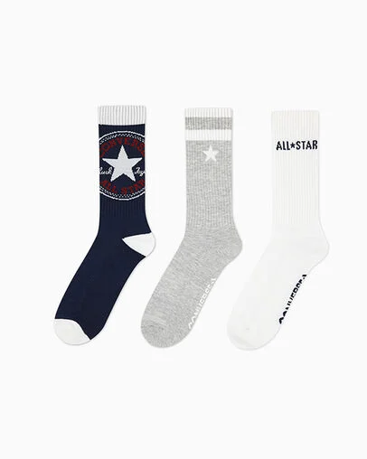 Crew Socks Nba All Star 2019 Socks 3-Pack Oversized Chuck Patch