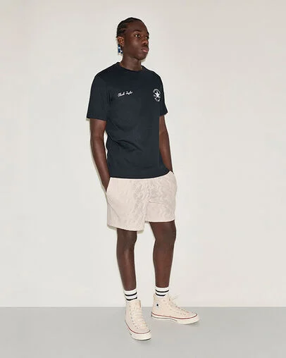Original All Star T-Shirt Converse Black, Full Body View