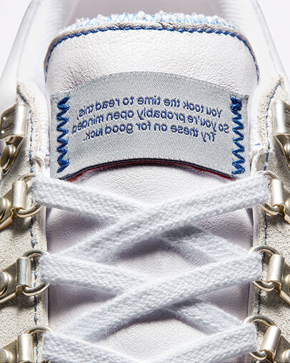 pgLang for Converse Pro Leather White/Vaporous Gray, Detail Angle View