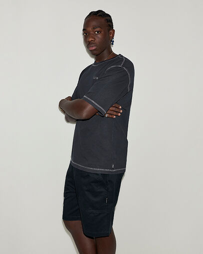 CONS Embroidered T-Shirt Converse Black, Back View