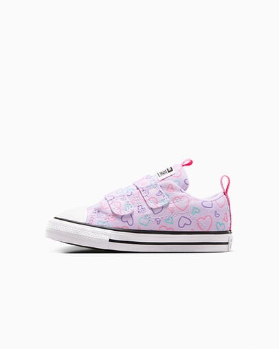 Chuck Taylor All Star Hearts Easy-On Vapor Violet/Oops Pink/ White, Inner Side View