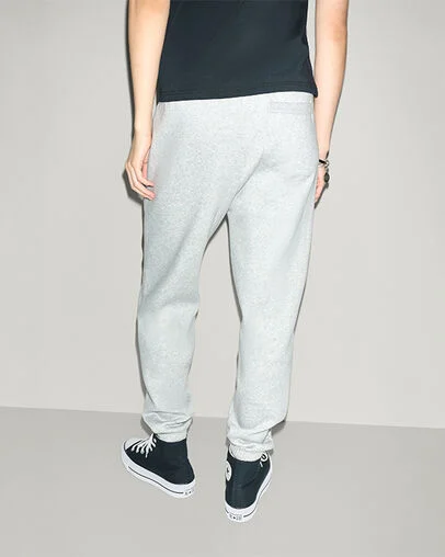 Retro Chuck Taylor Patch Joggers Vintage Grey Heather, Full Body View