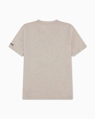 Chuck Taylor Patch T-Shirt Light Oatmeal Heather, Back View