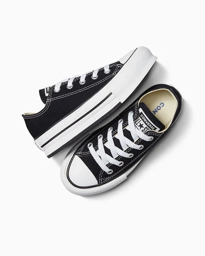 Chuck Taylor All Star EVA Lift Platform Canvas Black/White/Black, Angled View