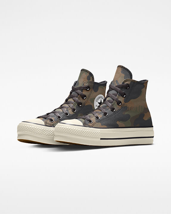 platform converse camo