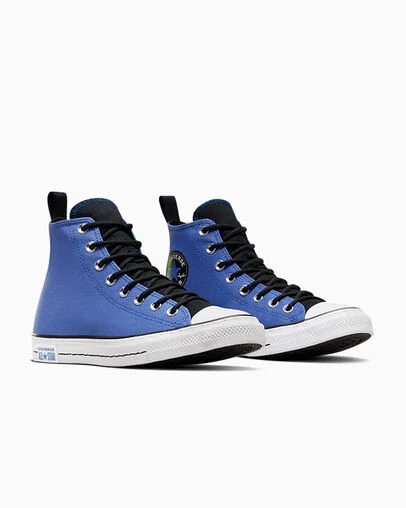 Chuck Taylor All Star Vintage Athletic Ancestral Blue/Black/White, Top and Side View