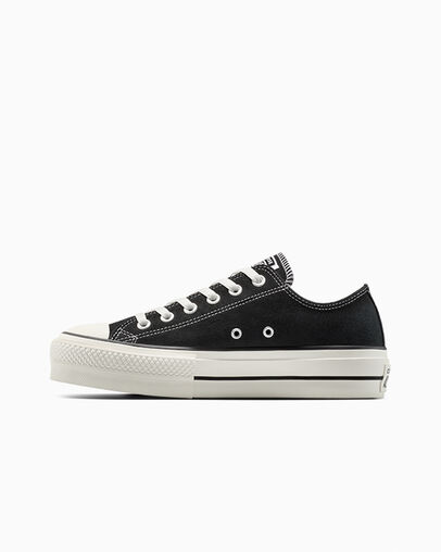 Chuck Taylor All Star Lift Platform Suede Black/Egret/Black, Inner Side View