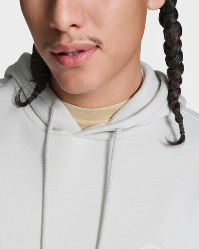 Color Block Pullover Hoodie Grey Multi