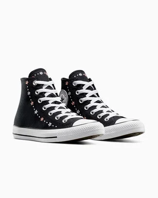 Chuck Taylor All Star Petite Petals Total Eclipse/White, Outer Side View