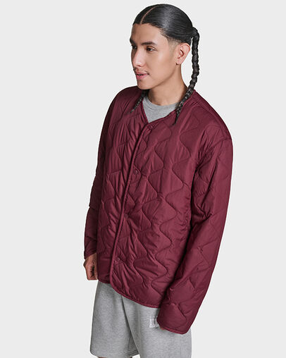 Malden Liner Jacket Deep Bordeaux, Back View