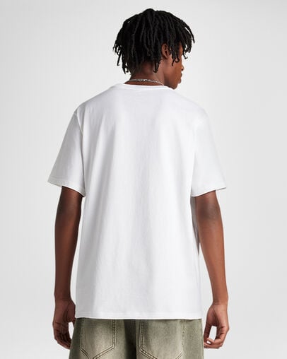 Neon Sign All Star Patch T-Shirt White, Back View