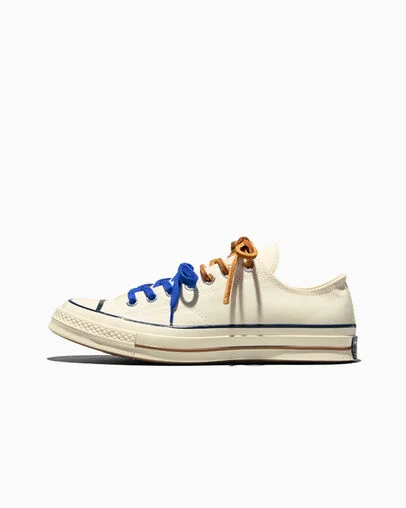 Chuck 70 Multi-Lace Egret/Navy/Incensed, Inner Side View