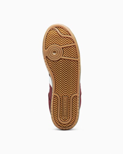 CL98 Suede Deep Bordeaux/White/Gum, Outsole View