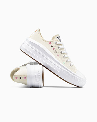 Chuck Taylor All Star Move Platform Celestial Egret/White/Cactus Bud, Detail Angle View