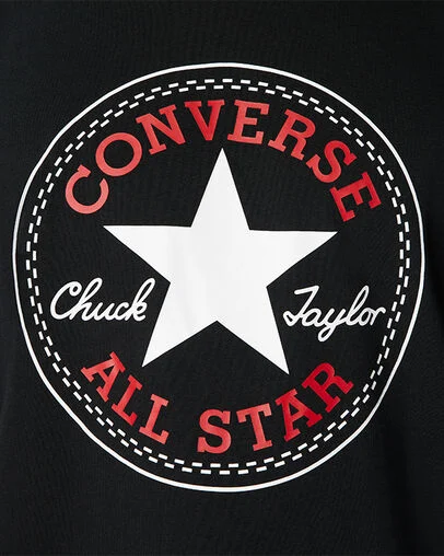 Converse Go-To All Star Patch Standard-Fit T-Shirt Converse Black, Detail View