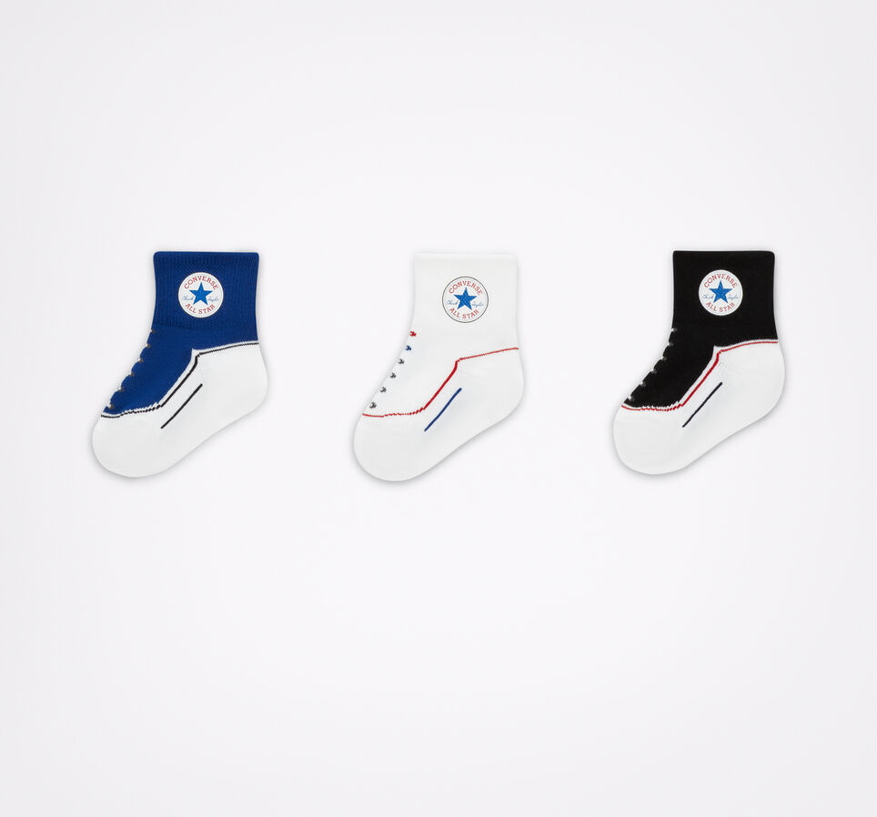 3-Pack Infant Chucks Socks Converse Blue