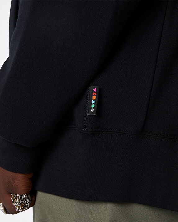 womens black converse hoodie