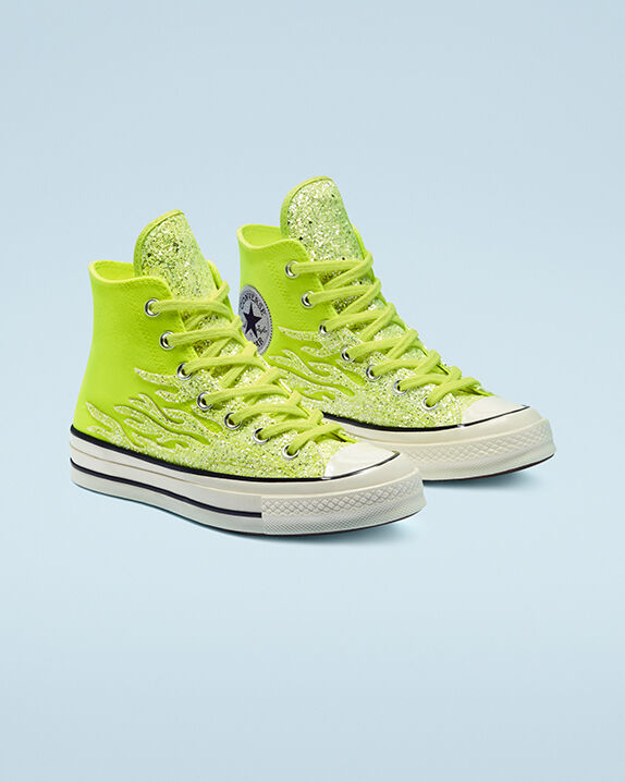 yellow converse low tops