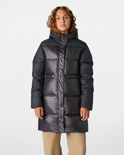 Down Long Jacket Black