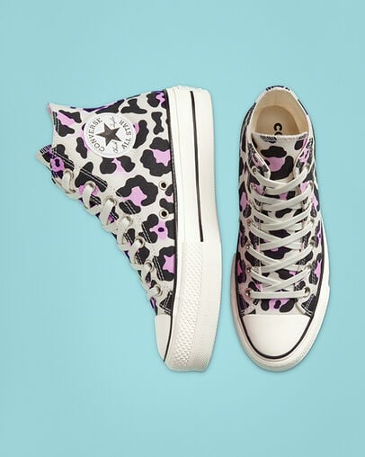 Leopard Platform Chuck Taylor All Star Vintage White/Multi/Black