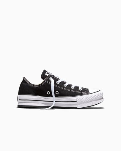 Chuck Taylor All Star EVA Lift Platform Canvas Black/White/Black, Outer Side View