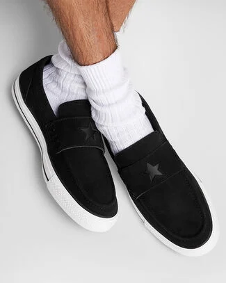 Chuck Taylor All Star Loafer Black/Black/White, Outer Side View