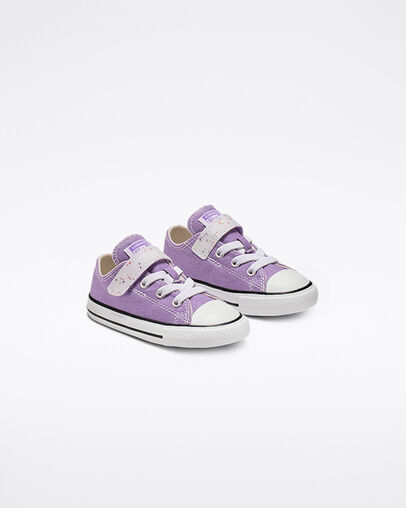 Chuck Taylor All Star Galaxy Dust Hook and Loop Low Top Bright Violet/Natural Ivory