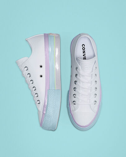 Intergalactic Fade Chuck Taylor All Star Platform White/Lilac Mist/Polar Blue