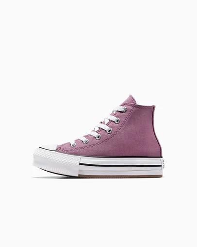 Chuck Taylor All Star EVA Lift Platform Feline Florals Dreamy Dahlia/White/Black, Inner Side View