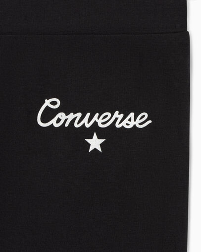 Signature Shine Leggings Black, Full Body View