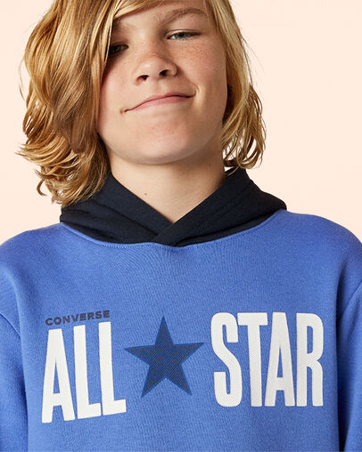 All Star Colorblock Fleece Pullover Ozone Blue