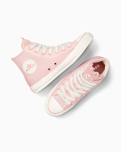 Chuck Taylor All Star Rabbit Static Pink/Illist Pink/Egret, Angled View