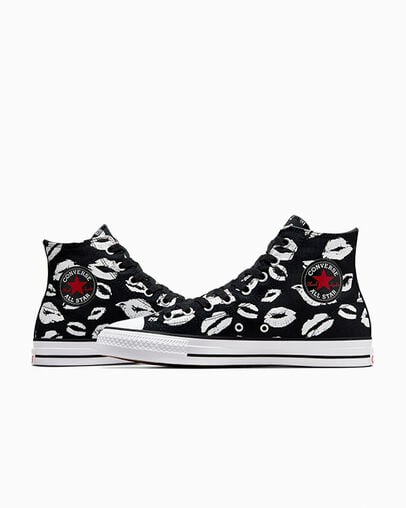 CONS Chuck Taylor All Star Pro Lips Black/White/Red, Detail Angle View