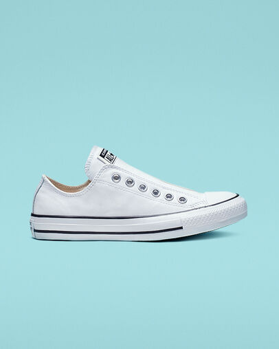 Chuck Taylor All Star Leather Slip White/White/Black