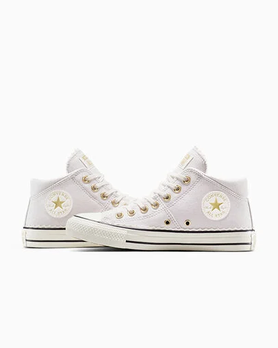 Chuck Taylor All Star Madison Lace Trim Bone Cold/Egret/Black, Detail Angle View