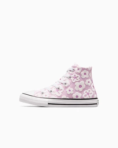 Chuck Taylor All Star Floral Chenille Stardust Lilac/Grape Fizz, Inner Side View