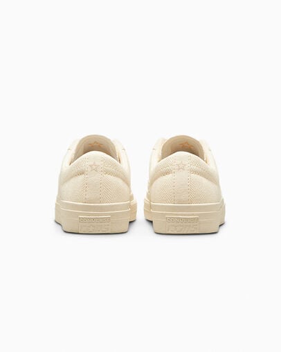 One Star Pro Herringbone Soft Dune/Egret, Heel View