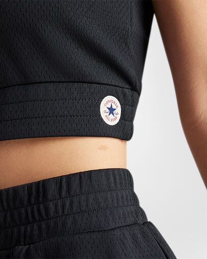 Chuck Taylor Mesh Bra Top Converse Black, Detail View