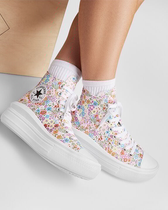 vintage floral platform chuck taylor all star high top