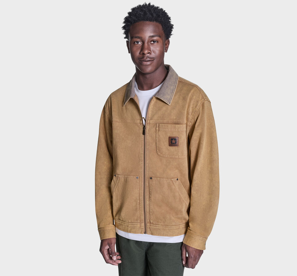 Essential Zip Jacket Honey Stick Brown