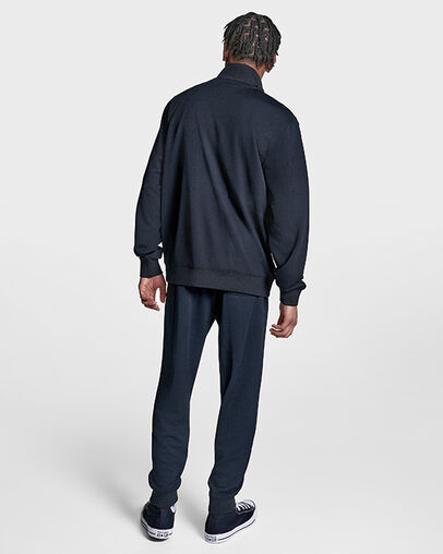 Retro Track Jacket Black, Detail View