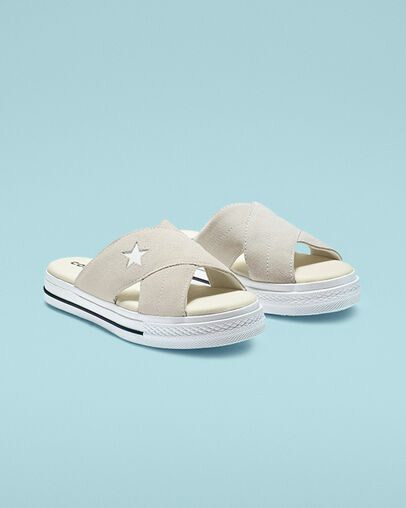 One Star Sandalism Egret/Egret/White