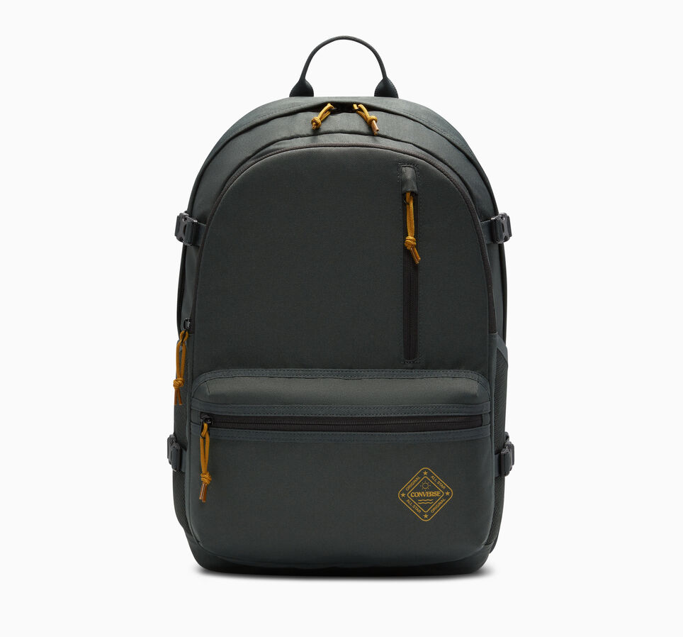 Graphic Straight Edge Backpack Secret Pines Green
